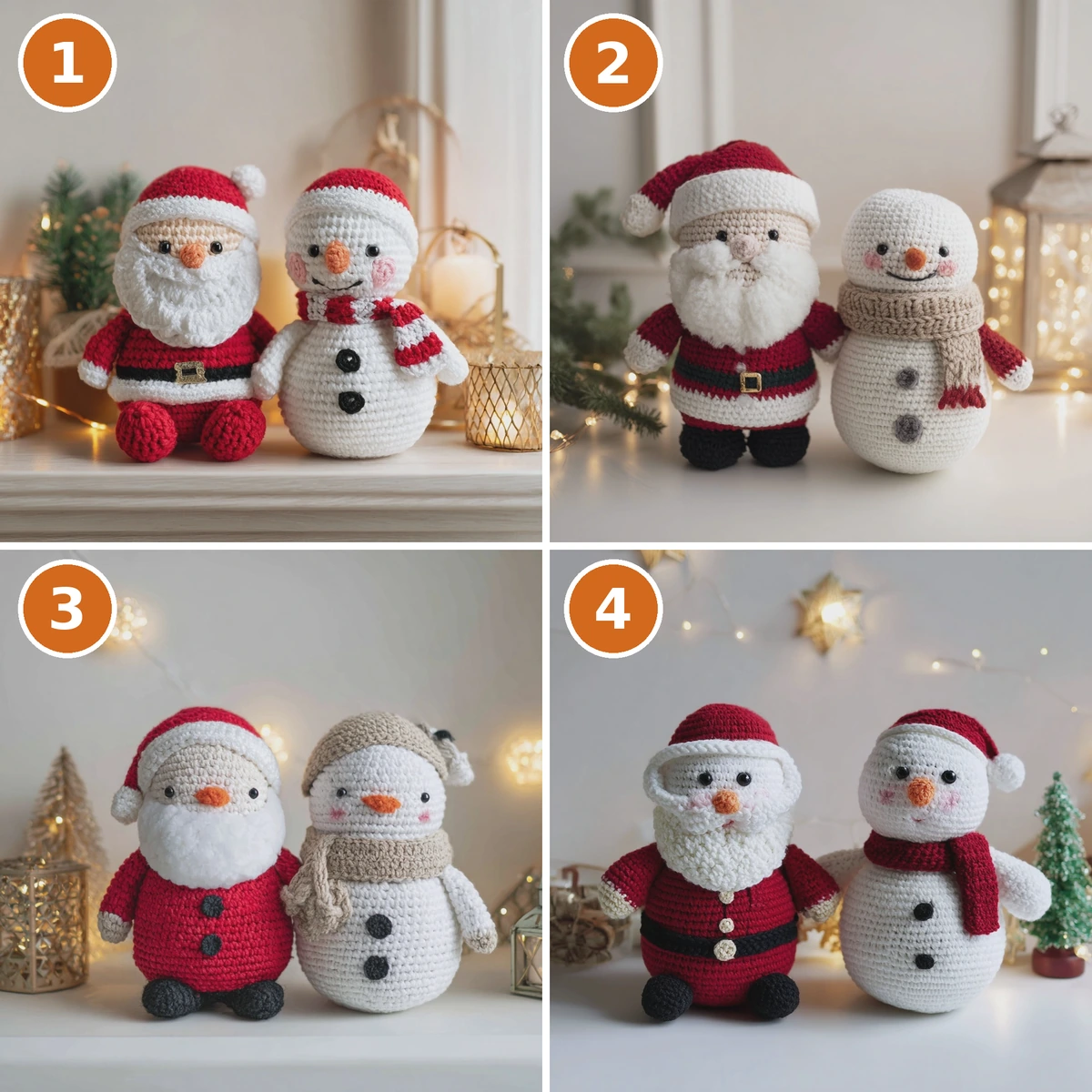 Adorable Crochet Santa and Snowman Patterns for Your Holiday Decor